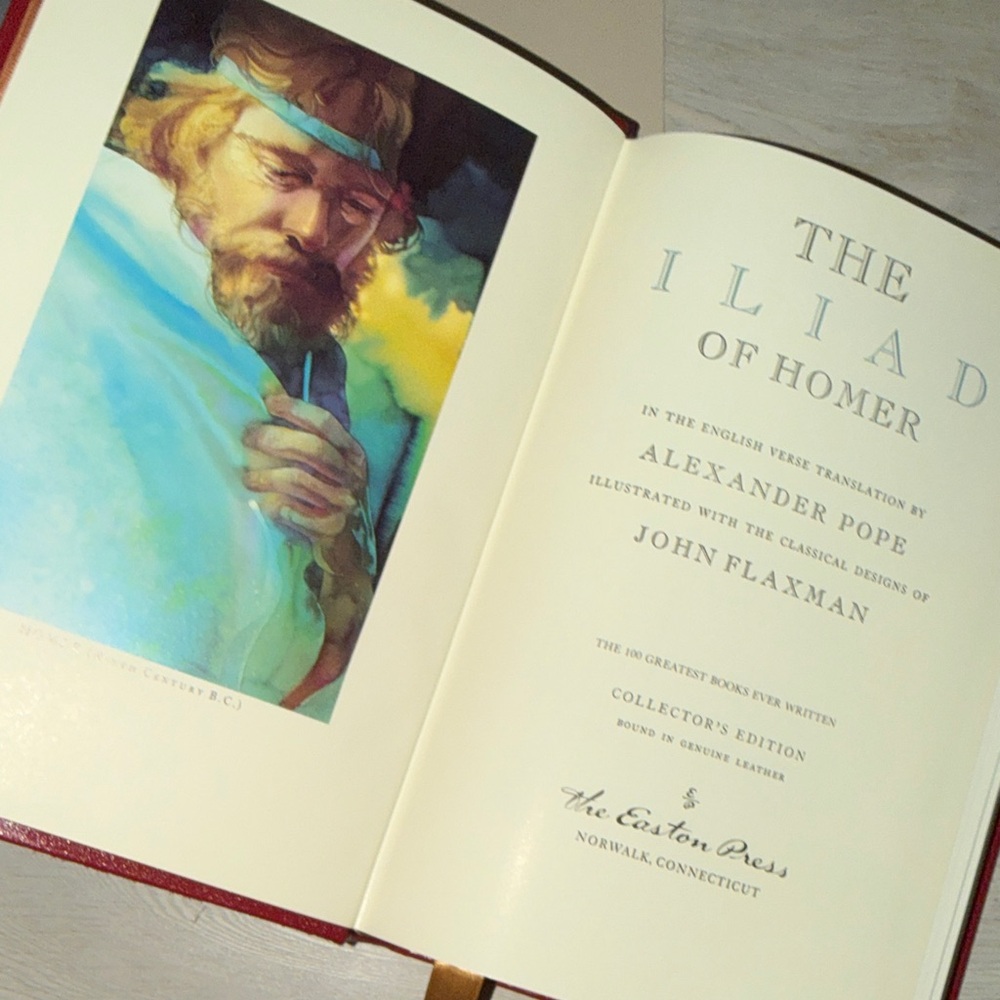 The Iliad of Homer Collectors edition Leather bound The Easton Press - Picture 4 of 8